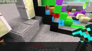 Minecraft Redstone Tutorial: 8 buttons password protected door. Part 2