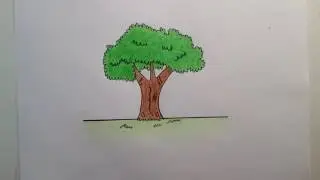 Wie zeichnet man einen Comic Baum [Drawing / 1080p HD]