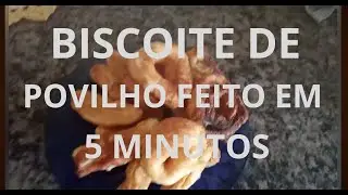 MELHOR BISCOITO DE POVILHO😋 RAPIDO E DELICIOSO FEITO EM 5 MINUTOS