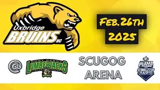 2025-02-26 Game 4 Uxbridge Bruins 5 at Port Perry Lumberjacks 3 Hilites