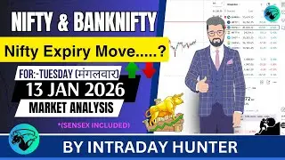 Nifty & Bank nifty | SENSEX Analysis | Prediction For 13 JAN 2026