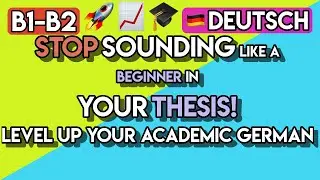 100+ German Phrases for University & Research | Academic German (B1-B2)