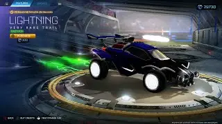 ROCKET LEAGUE ITEM SHOP - *NEW* Very Rare Forest Green Lightning Trail - 04.07.20