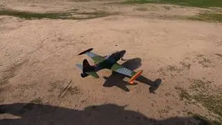 Freewing T-33 80mm green camo Maiden flight