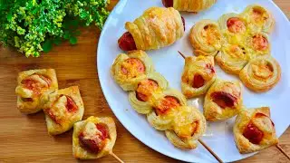 Сосиски в слоеном тесте . 4 варианта оригинальной подачи / Sausage rolls. Eng sub