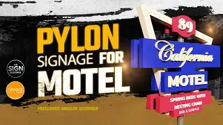 Pylon Signage Design for Motel