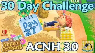 🌊 30 Day ACNH Challenge Day 27 | Beach Filler Ideas | Cozy Island Design Tips | New Horizons Update