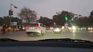 Evening Car Drive in Noida 🚗 | #indianroads  #NoidaDrive #CarDrive 