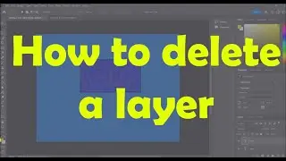 How to delete a layer in Photoshop