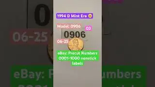 🔍 1994 Penny Hunt | Precut Numbers invest? Coin Discovery! 💥 #RareFind #CoinTalk #Numismatics 0906