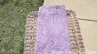 Purple Colored Bath Towel - video demo