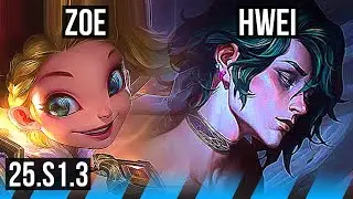 ZOE vs HWEI (MID) | 6/0/1, Dominating | KR Challenger | 25.S1.3