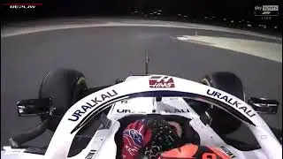 Mazepin's radio after Hamilton's spin