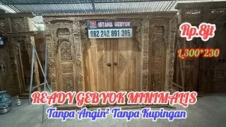 PROMO GEBYOK MINIMALIS TANPA ANGIN&sup2; DAN KUPINGAN UKURAN L.300*230CM Rp.8Jt