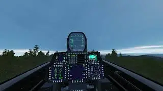 Flying through a mountain range | F22 DCS