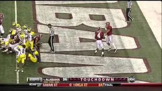 T.J. Yeldon First TD Run Alabama vs. Michigan 2012