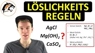 Löslichkeitsregeln – (Welche Stoffe sind löslich?) | Merkregeln