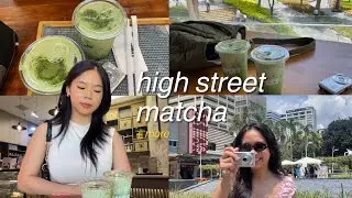 trying all the BEST matcha spots in BGC + mini vlog ★ (philippines)