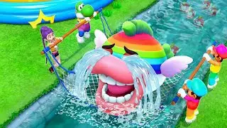 Super Mario Party Minigames - Rumi VS Yoshi VS Mario VS Luigi (Hardest Difficulty)