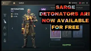 Get Sarge Epic Weapon Detonators For Free NOW! Shadow Fight Arena! New Update!