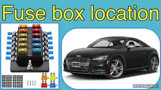 The fuse box location on a 2017 Audi TT