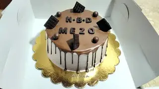تزين تورته مقاس ١٨ بالنوتيلا باسهل طريقة واحلى طعم هتجربيه 😋