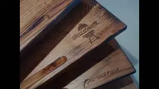 Kantenbruch Grillschnitte Eiche BBQ Schneidebrett
