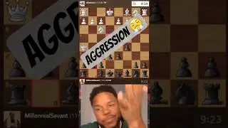 Chess Play - Aggression 😤 #ChessClips #Gameboy #Streamer