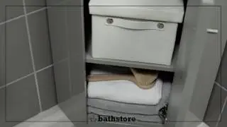 Alpine Duo 420 basin and corner vanity unit - gloss grey