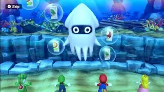 Mario Party 10 - Boss Battles - Mega Blooper's Bubble Battle
