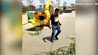 Movable Tree Branch Crusher Shredder