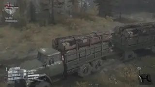 ST : Mudrunner PS4 ( exploring map & hauling logs )