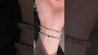 Hip Hop Fashion Diamond Tennis Bracelet Luxury Women Men Couple's Bracelet Simple and Classic Daily