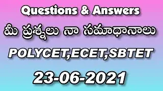 Ap Diploma Results 2021||apsbtet latest news|| apsbtet results update||Q&A by BandiTechTv