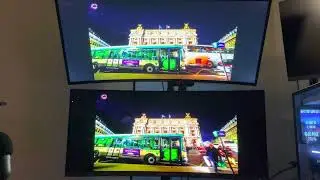 HDR video playback comparison between LG 34GN850-B IPS and Alienware AW3423DW QD OLED