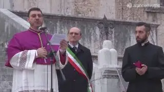 Gubbio: il saluto delle autorità civili al vescovo Luciano