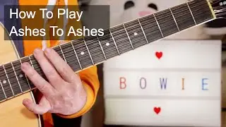 'Ashes To Ashes' David Bowie Easy Acoustic Guitar Lesson