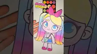 I MADE A PAPER NINA DOLL! 👶✂️💖 AVATAR WORLD #avatarworld #tocaboca #shorts
