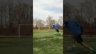 Shooting Drill for Wingers #soccer #soccerdrills #soccerpractice