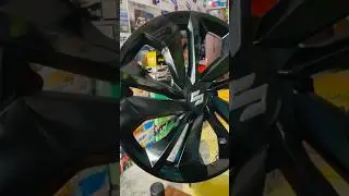 Black paint on Wheel Cover Maruti😈😈 Fronx #fronxsigma #blackpaint #marutisuzuki #modification