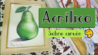 Como pintar una 🍐*pera realista con acrilico.