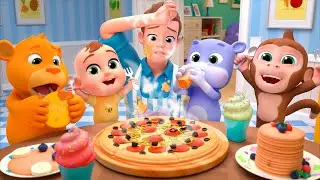 Breakfast Time with Daddy | Fun Morning Song | Lalafun Nursery Rhymes & Kids Songs