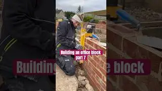 Building an office block - part 7 👷🏼&zwj;♀️ #tradie #bricklayer #vlog #construction