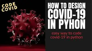 How to draw Covid-19 in python: design covid-19 using python turtle