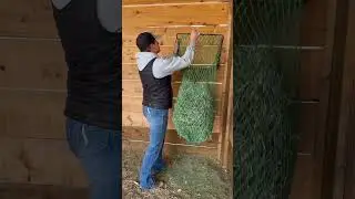 Metal Flip-up Hay Net Feeder from Nag Bags