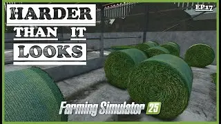 Not As Easy as it Looks - Bale Stacking! |FS25 |Ep17|We Bought a Farm Series