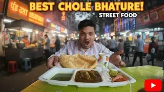 40/- Rs Mai best Indian street food 😍 | Best chole bhture on street food 🤤 | #streetfood #food 