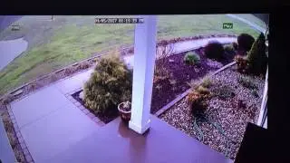 Security Cameras Capture Impact of Tornado on Carbondale, Illinois, Home Part 2