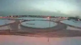 2/3-lane Roundabout Rush Hour Time-Lapse