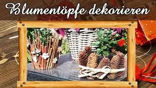 Wir gestalten Blument&ouml;pfe | Blument&ouml;pfe bekleben und dekorieren | Geschenkidee | Dekoidee | DIY